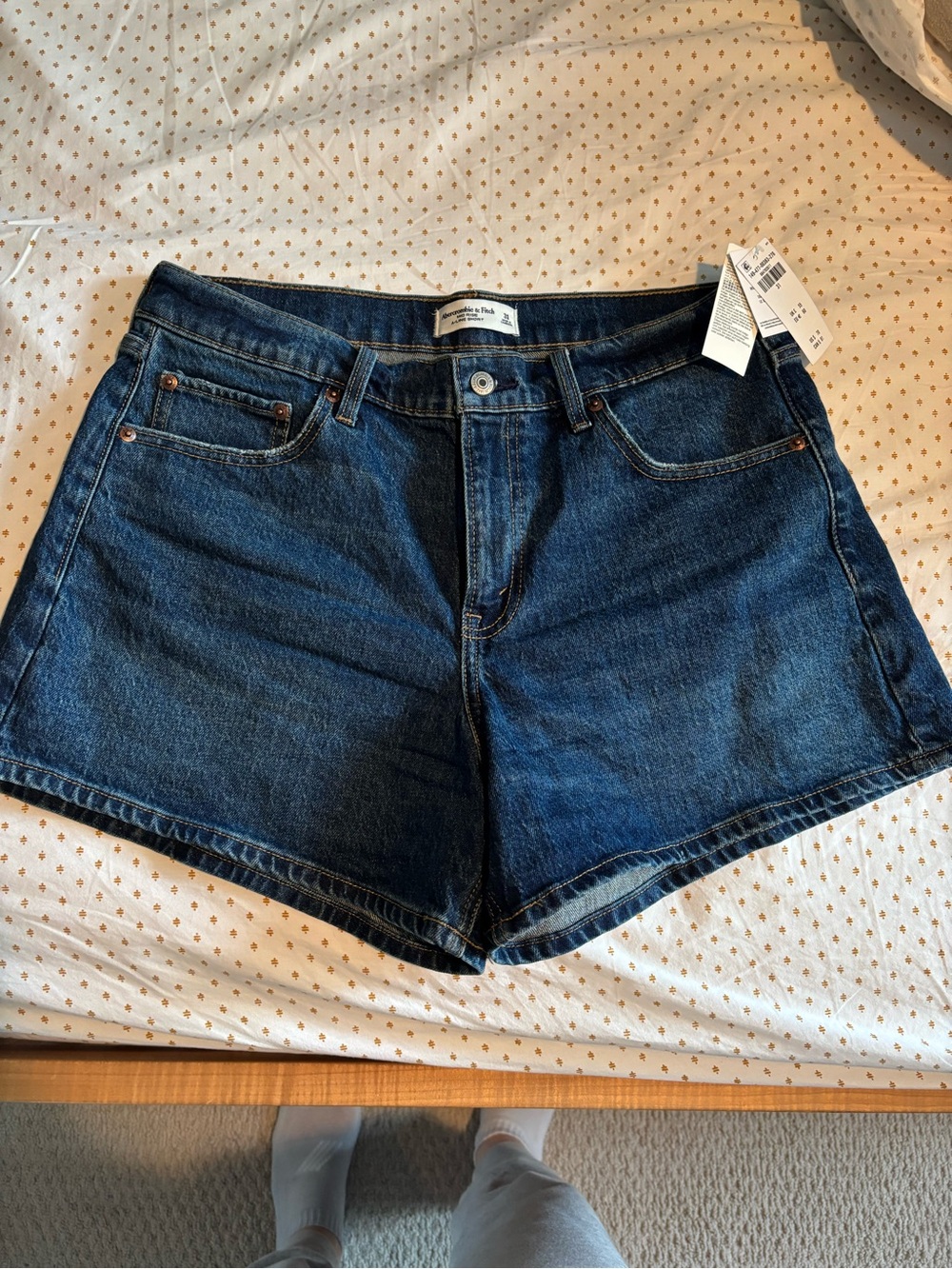 Abercrombie & Fitch Blue Denim Shorts with Tags